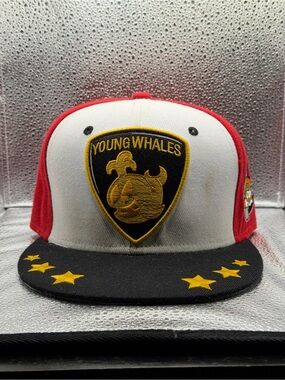 SnapBack young whale shield hat